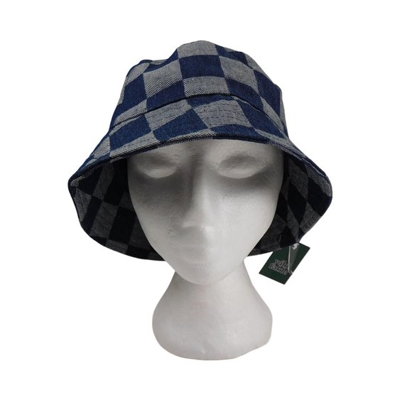 Wild Fable Accessories - Wild Fable Women's Wild Fable Checker Board Denim Bucket Hat